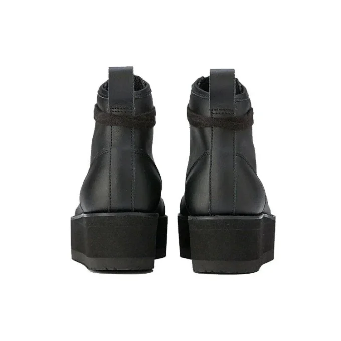 Delegation Chunk High Top Shoes “Black Faux Fur”