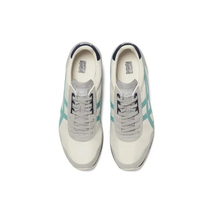 Dualio Marathon Running Shoes “Cream White Grey Aqua”