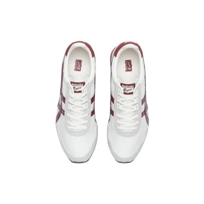 Dualio Marathon Running Shoes “White Grey Burgundy”