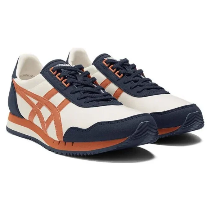 Dualio Marathon Running Shoes “White Navy Orange”