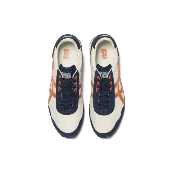 Dualio Marathon Running Shoes “White Navy Orange”