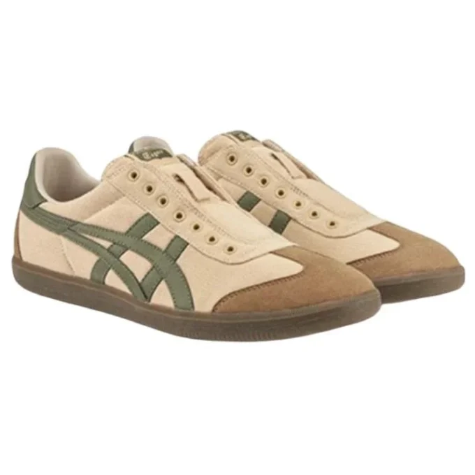 Tokuten Slip-On “Beige Brown Green” Tokuten Slip-On “Beige Brown Green”